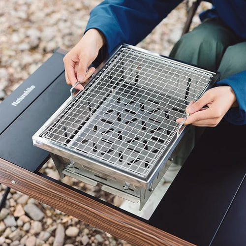 FieldVale™ Stainless Steel Folding BBQ Grill
