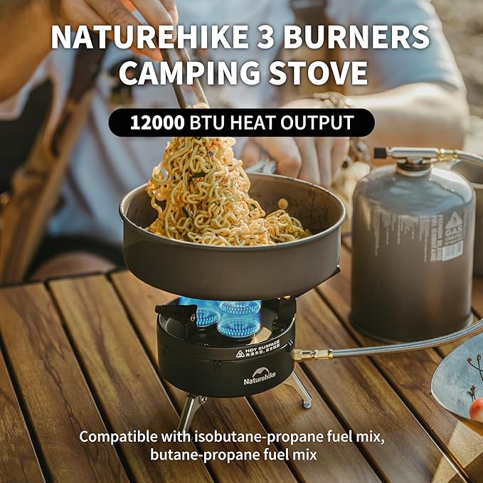 BlackStar™ High-Output Triple Burner Gas Stove