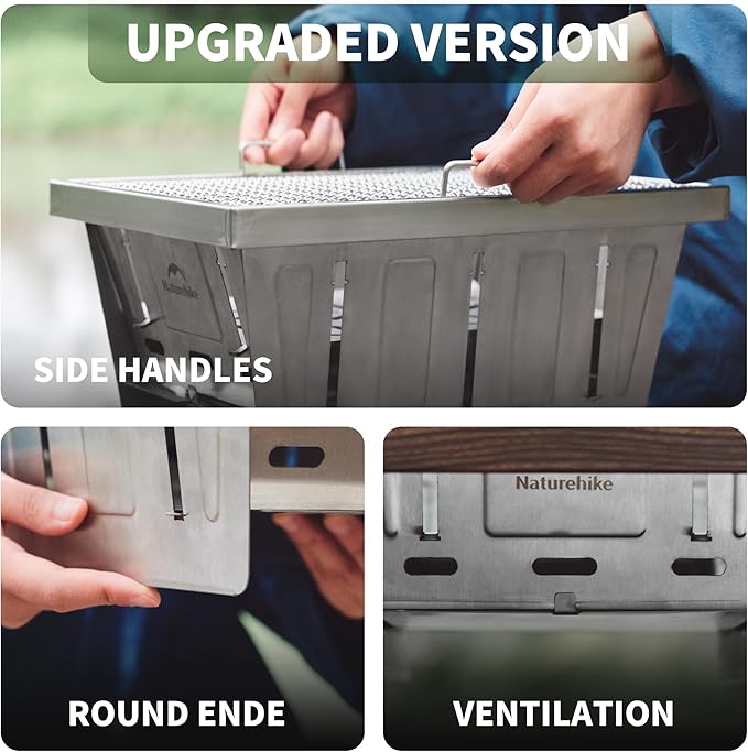 FieldVale™ Stainless Steel Folding BBQ Grill
