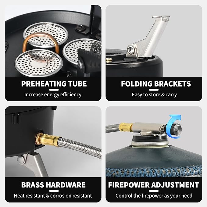 BlackStar™ High-Output Triple Burner Gas Stove