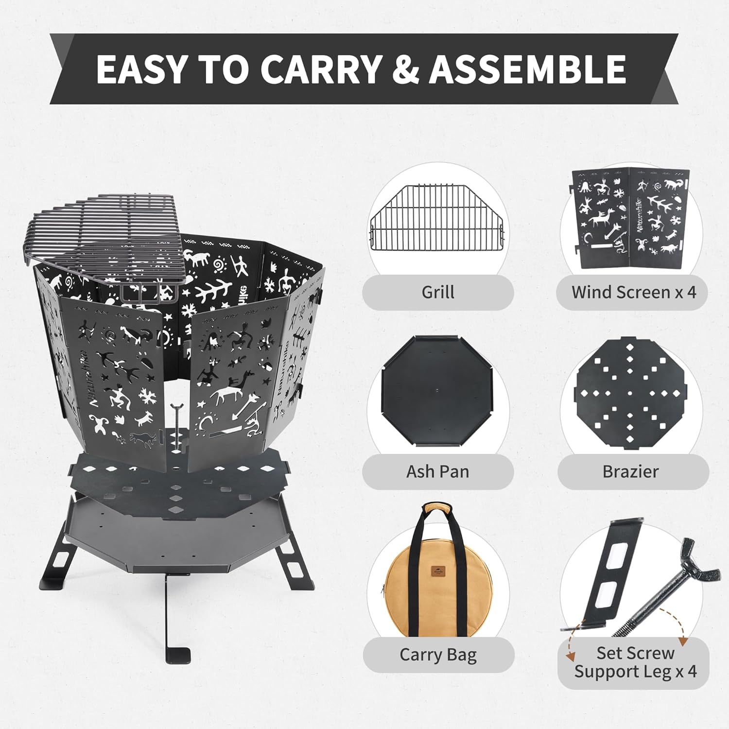 Totem™ Portable Folding Fire Pit